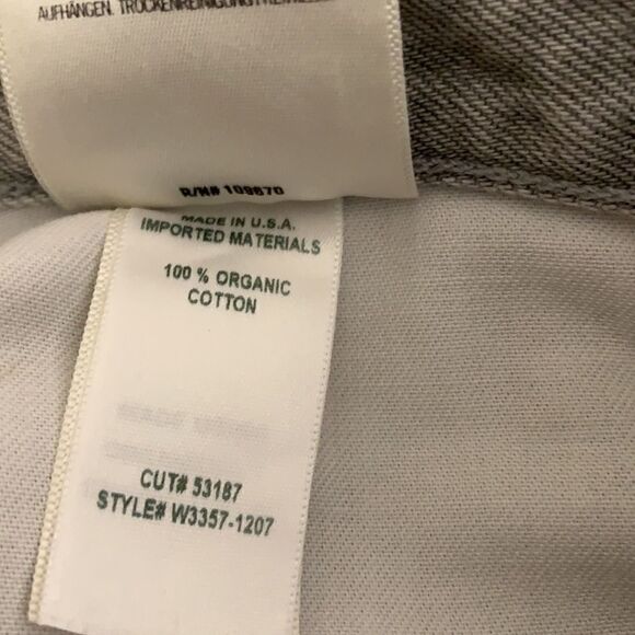 Goldsign gray button fly straight leg jeans size 30 NWT - Picture 14 of 16